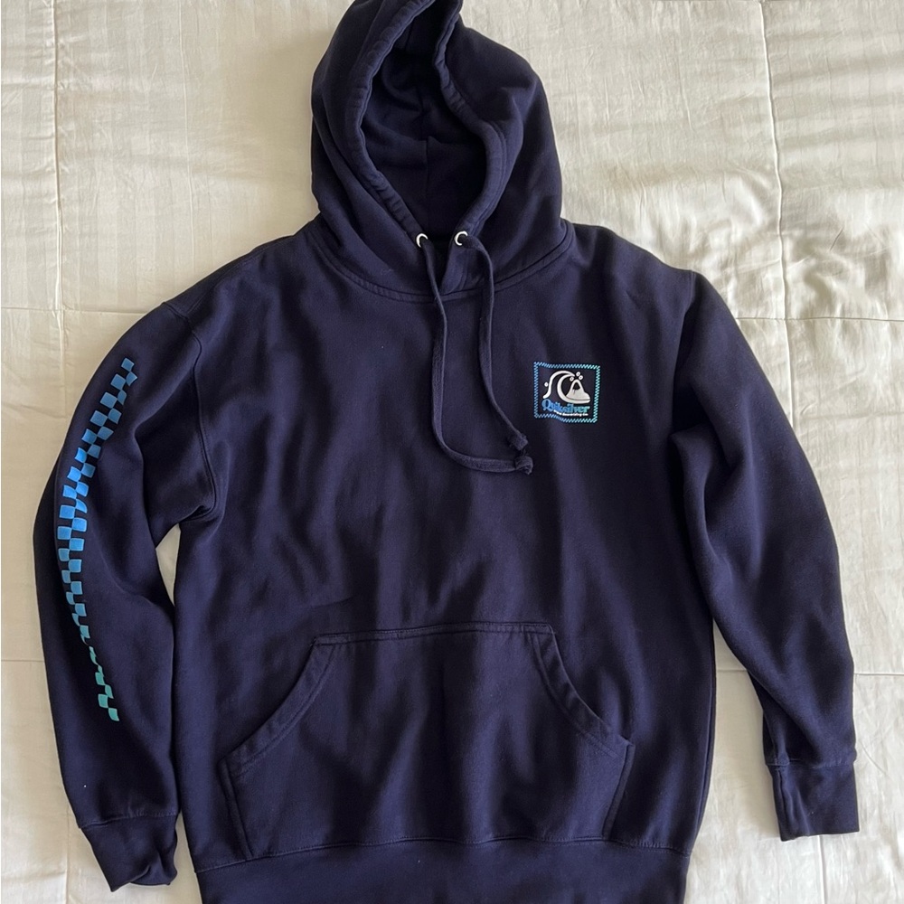 Quicksilver Navy Blue Hoodie with Logo